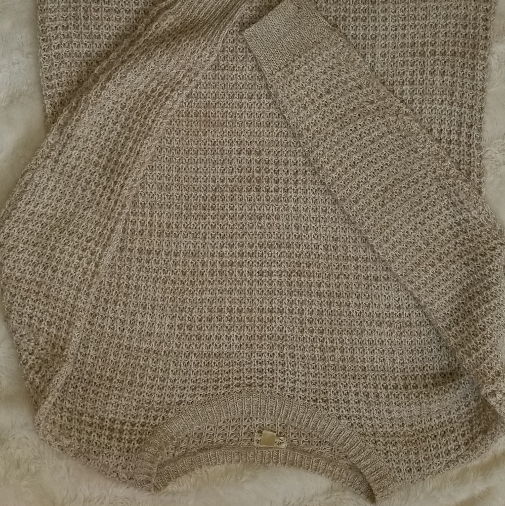 BEIGE MARL KNIT SWEATER